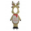 XB4400, CUTE REINDEER STATUE PHOTO CUT-OUT