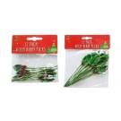 25X41, XD0500, HOLLY BERRIES PICK 12pc 9/15cm 2Asst