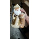 XD0573, XMAS RESIN GOLD MATTE SANTA 21cm 2Asst