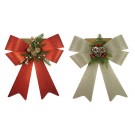 22X4, XD0941, CHRISTMAS GLITTER BOW 38x50cm Asst