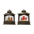 22X4, XD2049, SWIRL MUSICAL SANTA LANTERN LED USB
