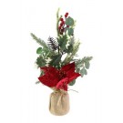 23X15, XD2854, POTTED POINSETTIA FOLIAGE 45cm