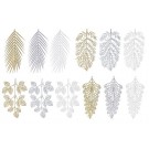24X16, XD3710, GLITTER LEAF PICK 2pk 45cm Asst