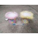 EASTER PRINTED BASKET W/FUR C