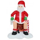25X17, XL0000185, Airpower Naughty Chimney Santa 200cm
