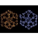 23X5, XL1010, LED SPARKLE SNOWFLAKE 60cm TWINKLE WARM/WHITE