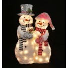 24X15, XL1537, LED FROSTY SNOW COUPLE 100cm