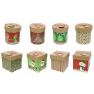 21X3, XP0039. Kraft Gift Box W/String Asst